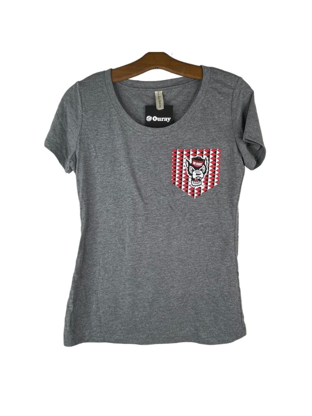 North Carolina State TShirt Medium Tri Blend Scoop Short Sleeve Cotton Blend NEW